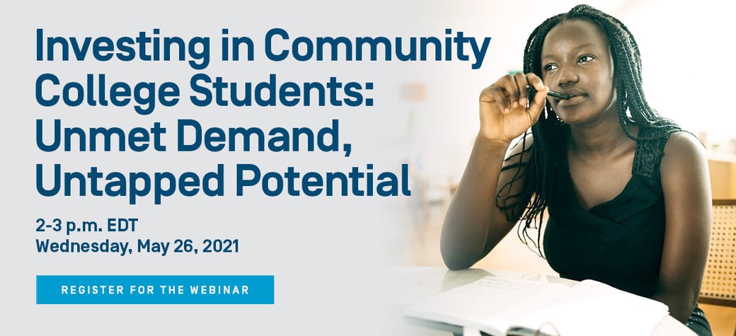 Webinar: Investing in Community College Students